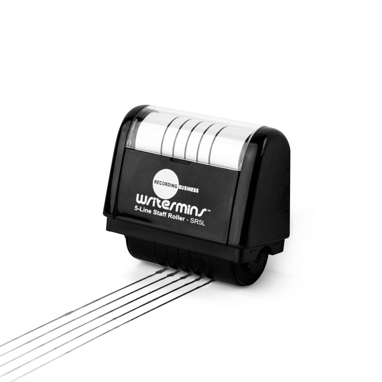 Writermins 5-Line Music Staff Roller (Black)