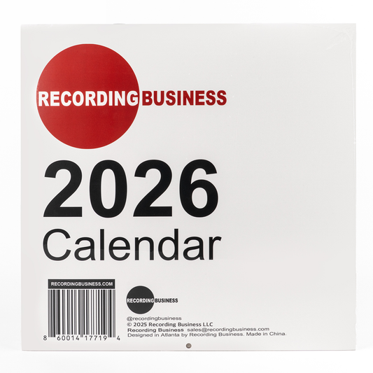 Recording Business 2026 Music Industry Calendar