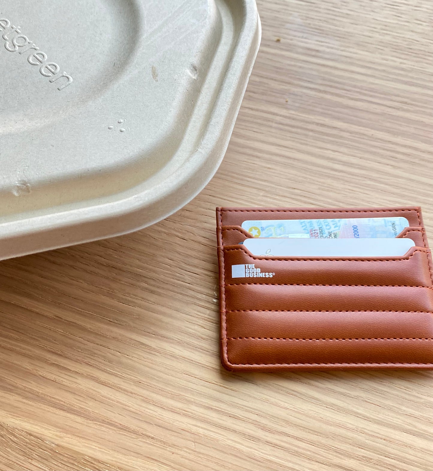 Puffer Card Holder Wallet - Chocolate (Brown)