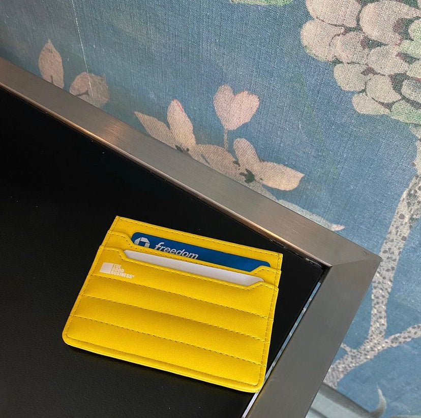 Puffer Card Holder Wallet - Sunflower (Yellow)