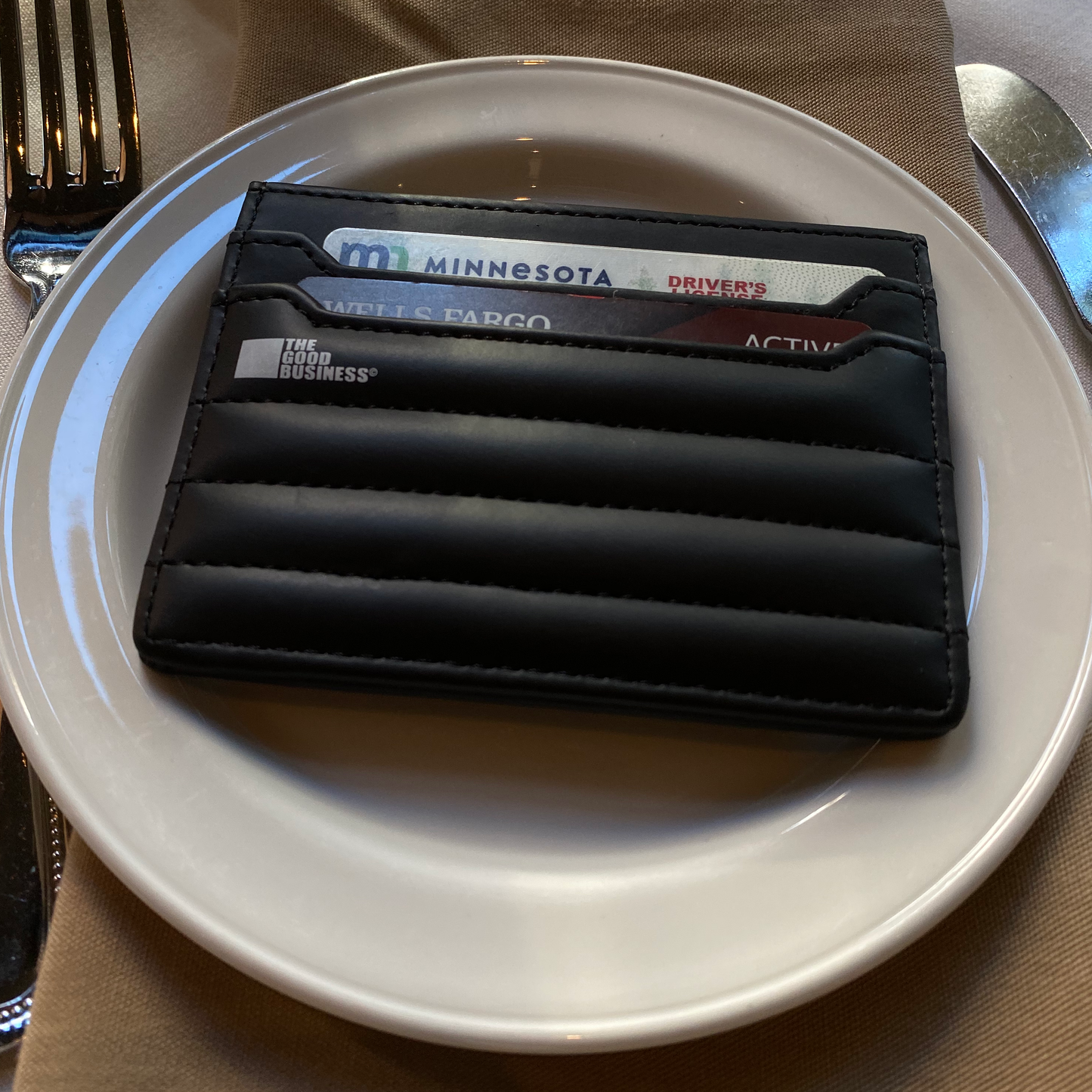 Puffer Card Holder Wallet - Midnight (Black)