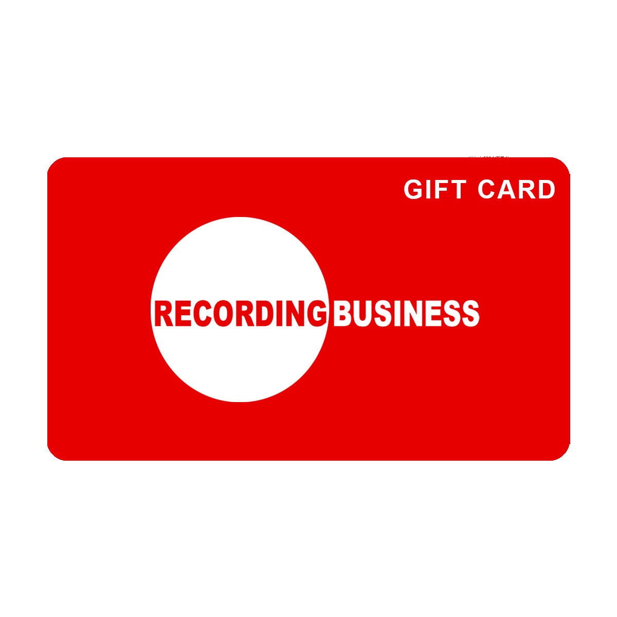 Recording Business Gift Card