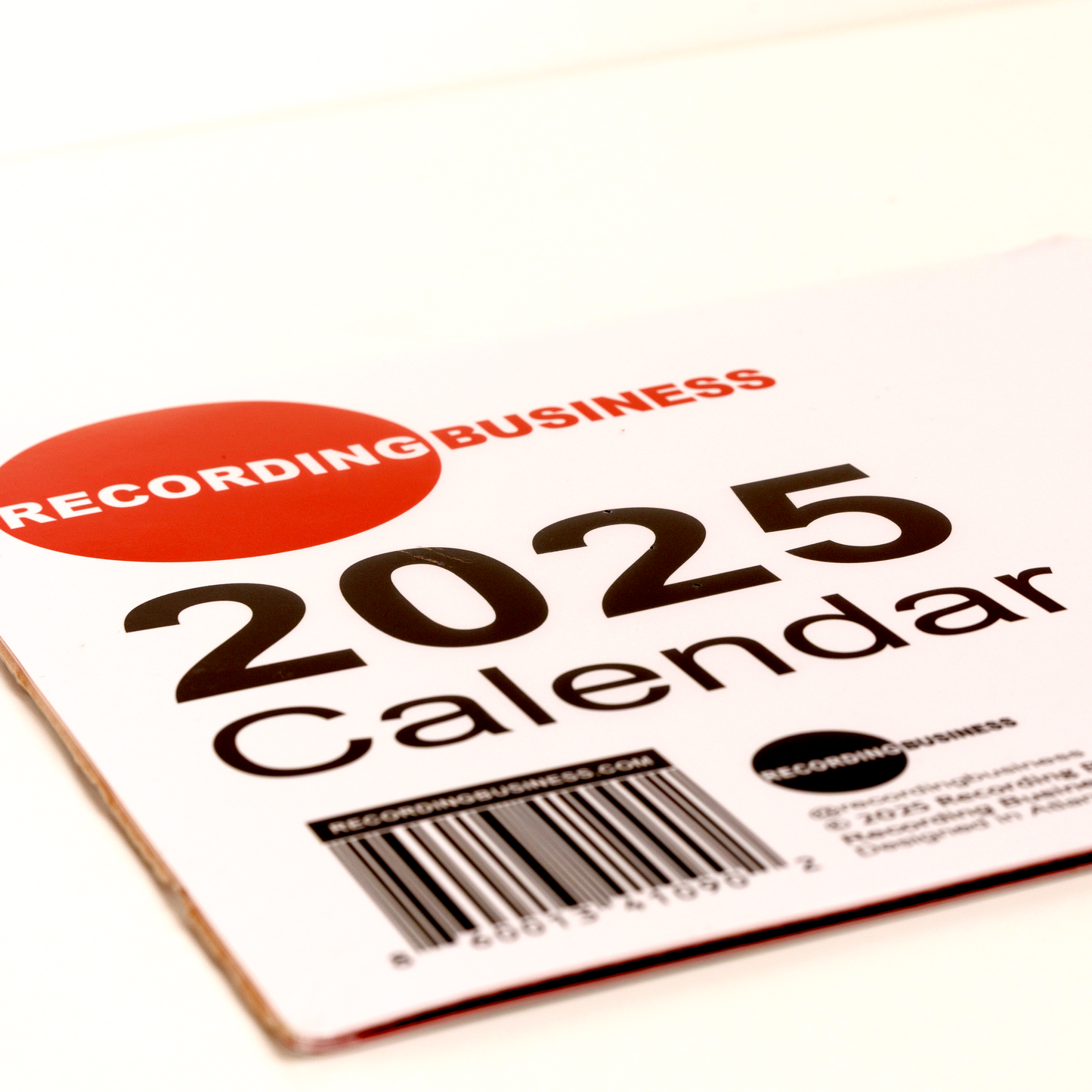 Recording Business 2025 Wall Calendar