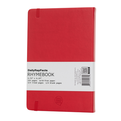 RHYMEBOOK: Songwriting Notebook (Red)