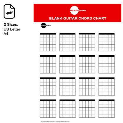 Blank Guitar Chord Chart Printable PDF