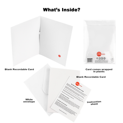 (8-Pack) Blank Recordable DIY Greeting Cards