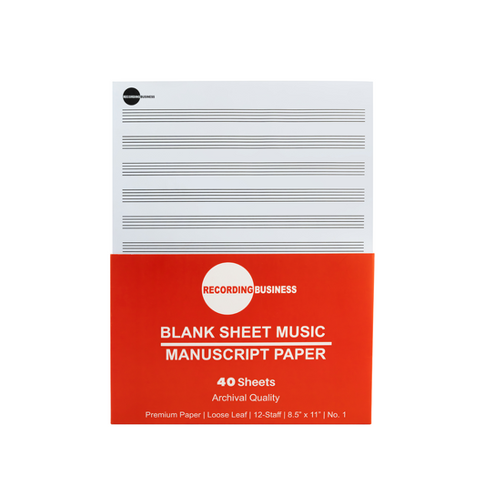 Blank sheet music manuscript paper