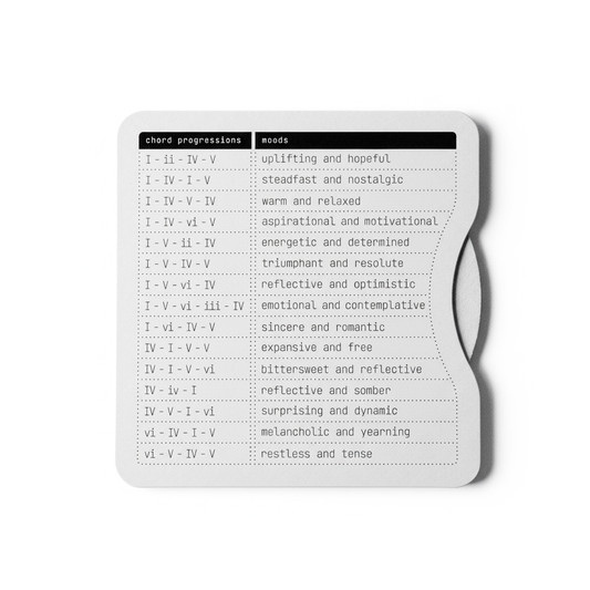 Chordii Roman Numeral Chord Finder Music Theory Wheel (White)