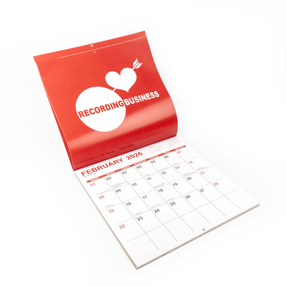Recording Business 2026 Music Industry Calendar