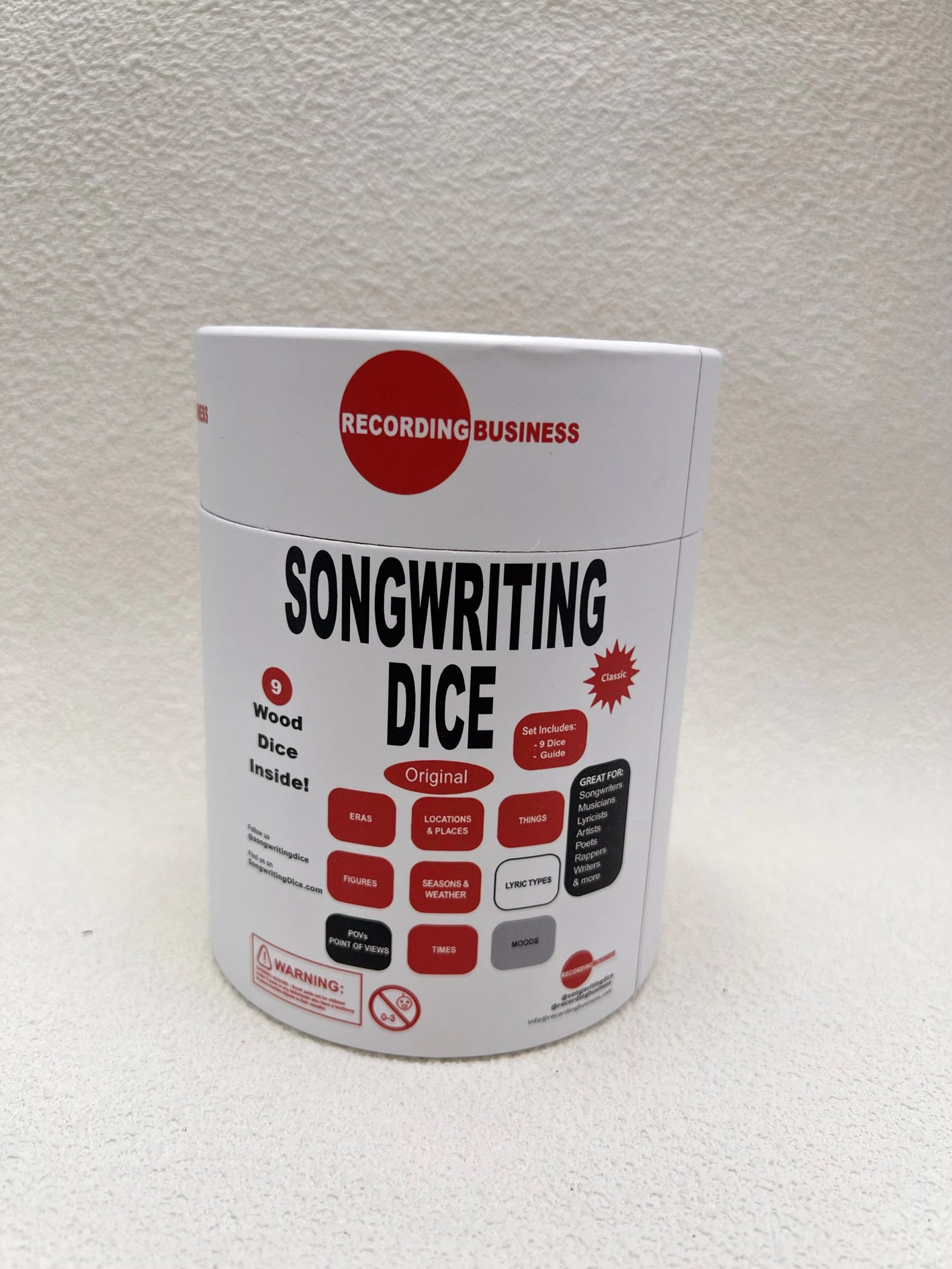 Songwriting Dice: 9 Songwriting Dice Set for all Genres