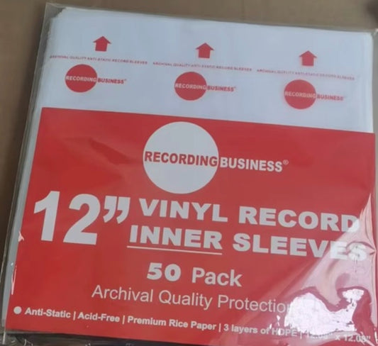 12” Vinyl Record Inner Sleeves (Red)