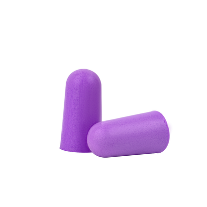 Ultra Soft Earplugs 31dB NRR (30 Pairs) - Purple