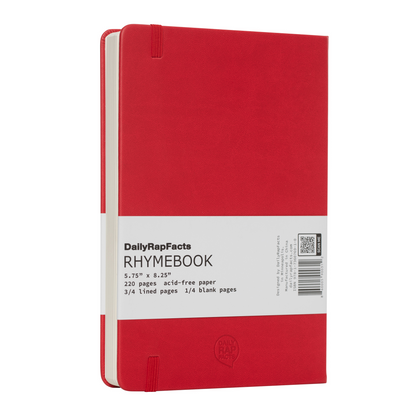 RHYMEBOOK: Songwriting Notebook (Red)