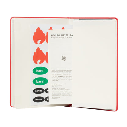 RHYMEBOOK: Songwriting Notebook (Red)
