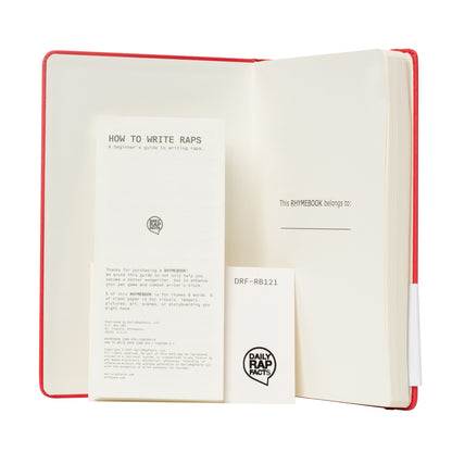 RHYMEBOOK: Songwriting Notebook (Red)