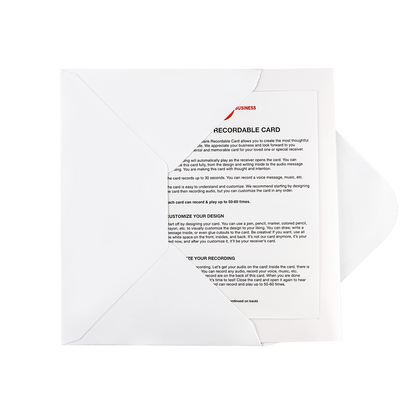Blank Recordable Card with Envelope