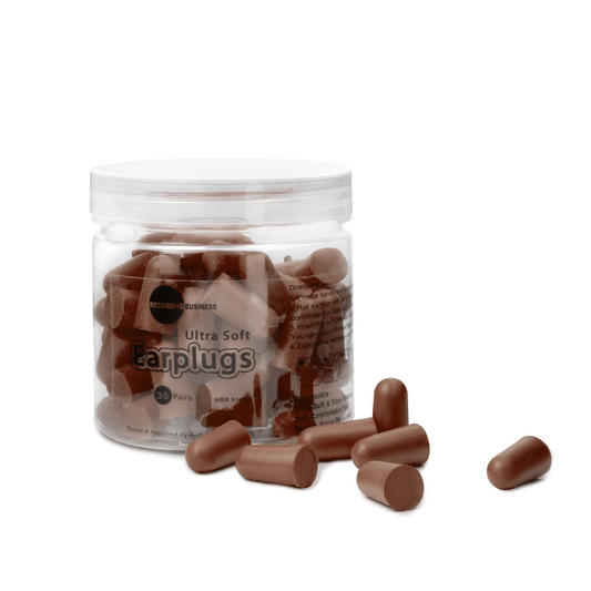Ultra Soft Earplugs 31dB NRR (30 Pairs) - Brown