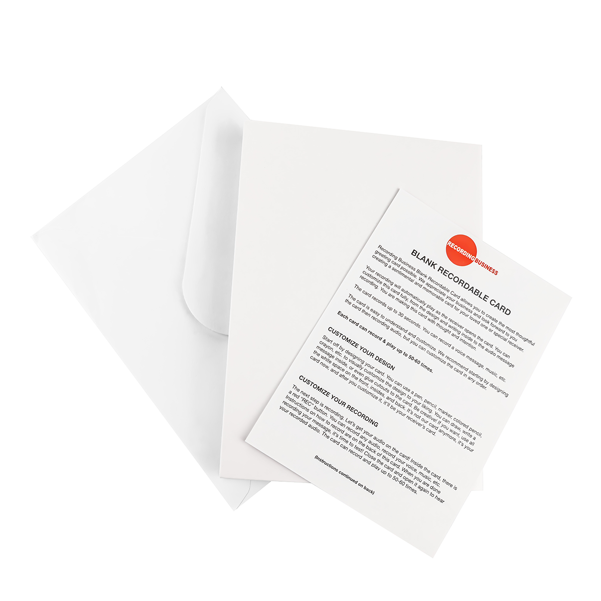 Blank Recordable Card