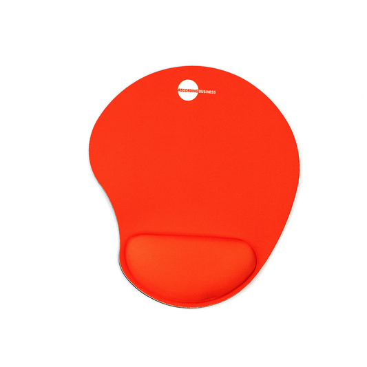 Red ergonomic mousepad with wrist rest
