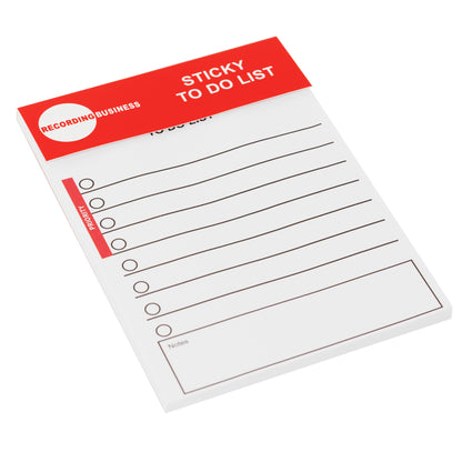 Sticky To Do List Task Pad