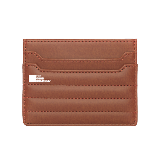 Puffer Card Holder Wallet - Chocolate (Brown)