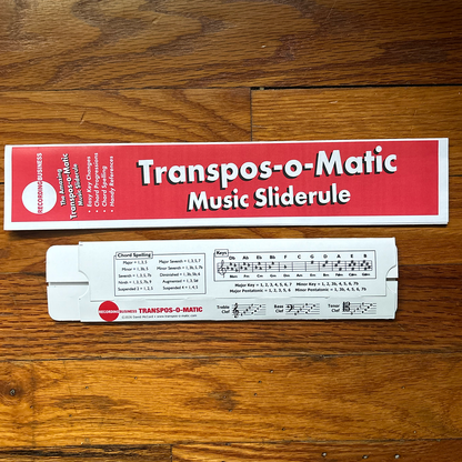 Transpos-O-Matic Music Slide Rule