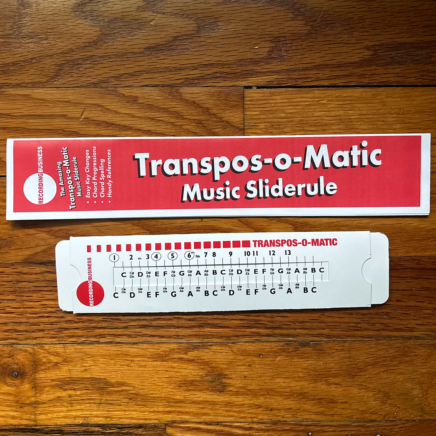 Transpos-O-Matic Music Slide Rule