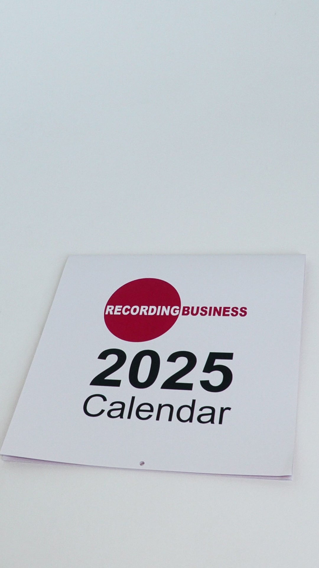 Recording Business 2025 Calendar video