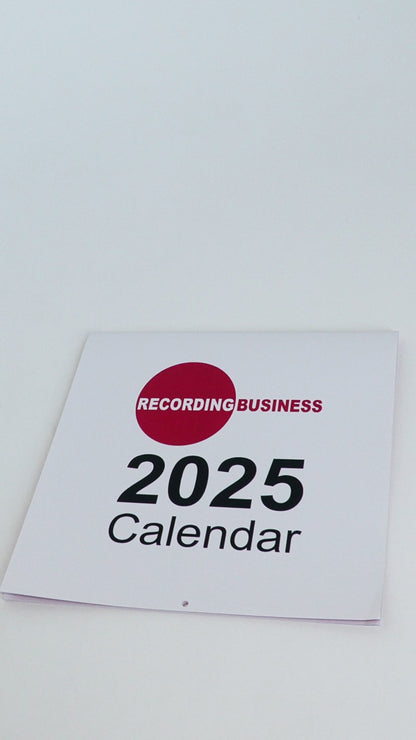 Recording Business 2025 Calendar video