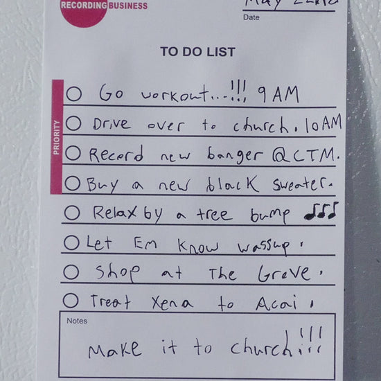 Recording Business Sticky To Do List video
